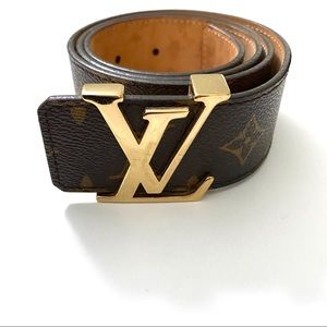 LV monogram belt